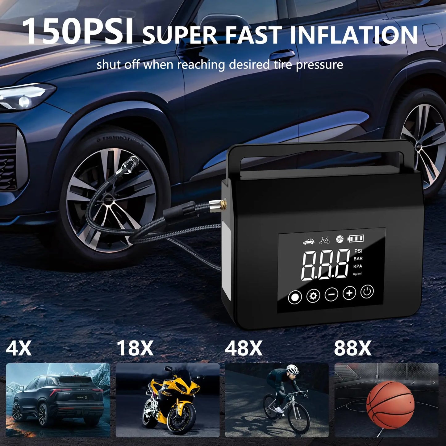 LONLINK Jump Starter Air Compressor