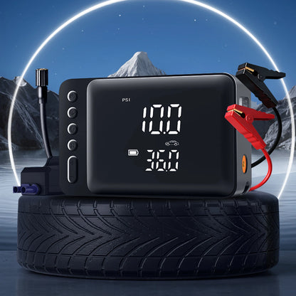 Tire Inflator with Jump Starter Portable Air Compressor Car Battery Jump Starter Electric Air Pump for Cars SUVs & Trucks