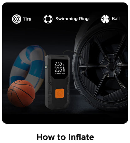 Junsun 450A Car Jump Starter 8000mAh Power Bank Portable Air Compressor 12V Starting Device for Car Battery Emergency Starter