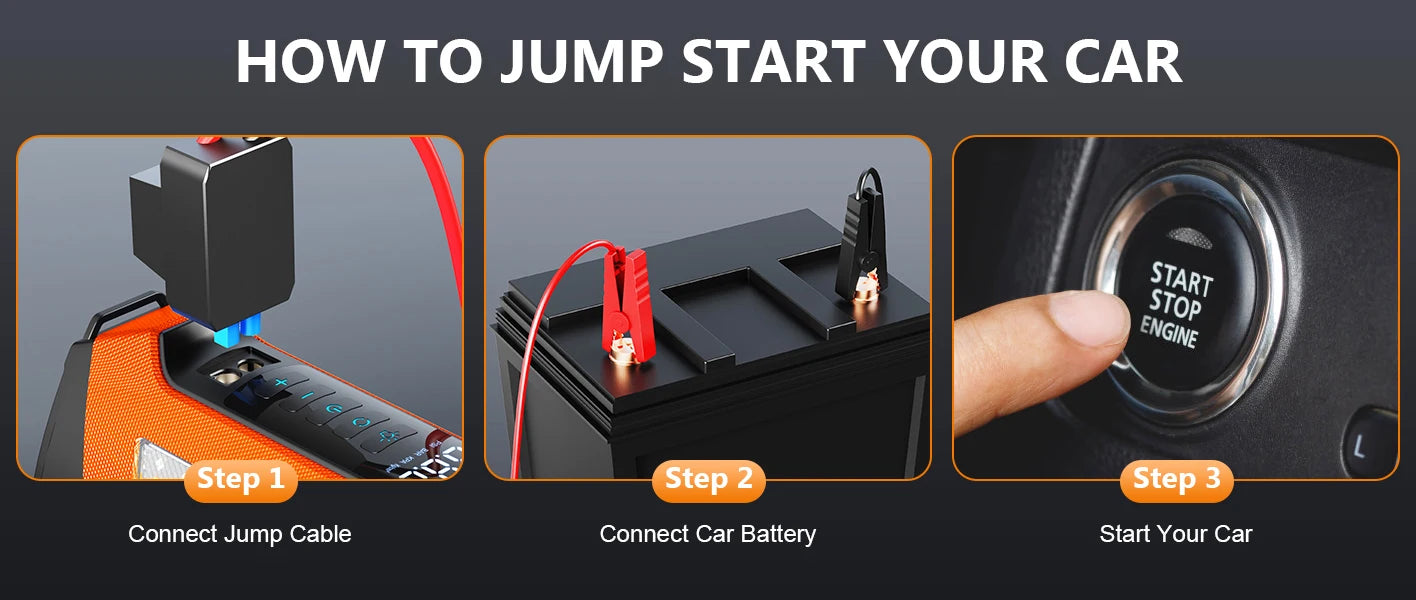 6000A 180psi 5 In1 Car Emergency Battery Pack Light 12v Booster Starting Device Capacitor Compressor Jump Starter With Air Pump