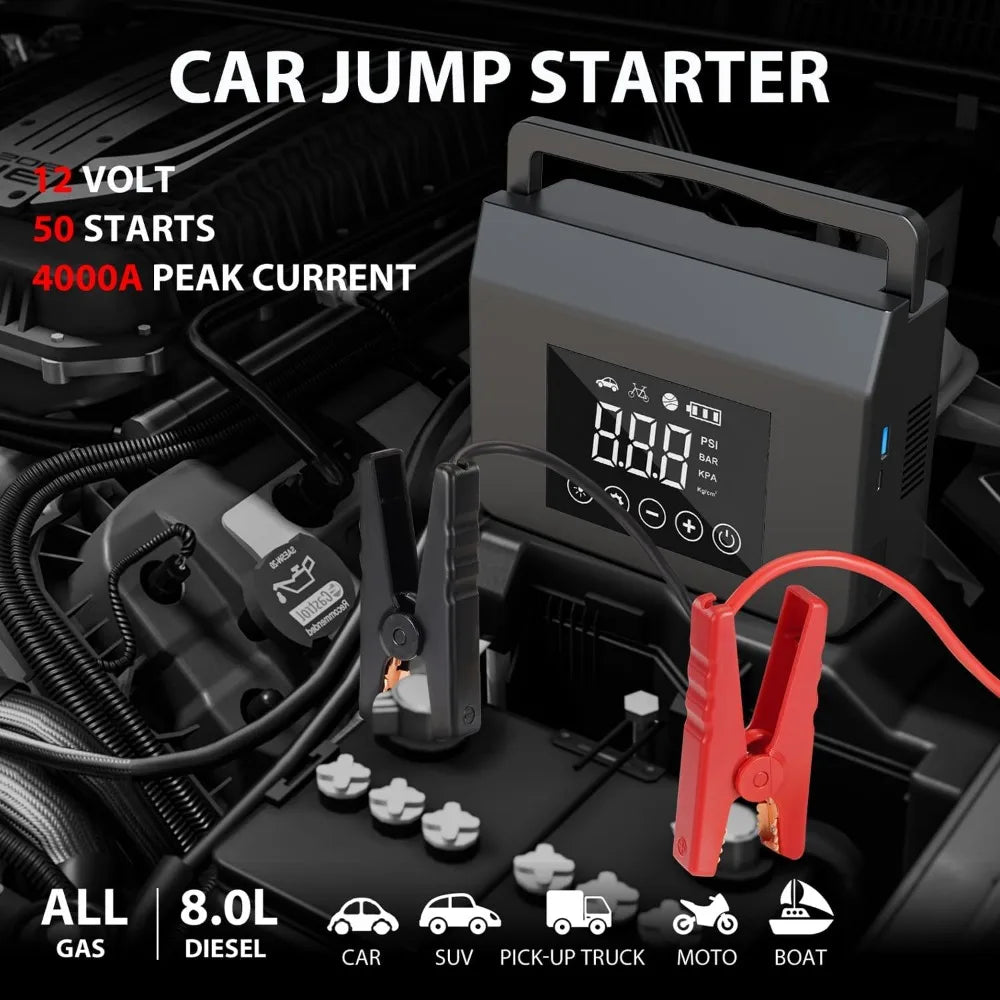 Jump Starter Air Compressor 4000A