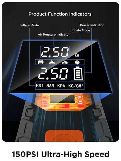 Junsun 450A Car Jump Starter 8000mAh Power Bank Portable Air Compressor 12V Starting Device for Car Battery Emergency Starter