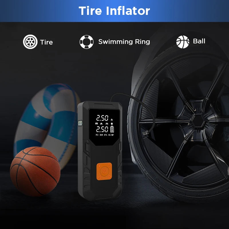 Junsun 450A Car Jump Starter 8000mAh Power Bank Portable Air Compressor 12V Starting Device for Car Battery Emergency Starter