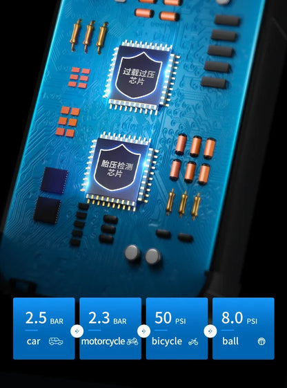 4 In 1 Car Jump Starter Air Pump Power Bank Lighting Portable Air Compressor Cars Battery Starters Starting Auto Tyre Inflator