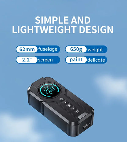 4 In 1 Car Jump Starter Air Pump Power Bank Lighting Portable Air Compressor Cars Battery Starters Starting Auto Tyre Inflator