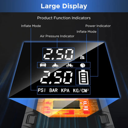 Junsun 450A Car Jump Starter 8000mAh Power Bank Portable Air Compressor 12V Starting Device for Car Battery Emergency Starter