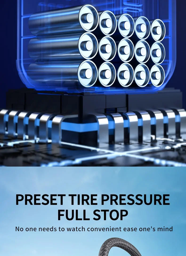 4 In 1 Car Jump Starter Air Pump Power Bank Lighting Portable Air Compressor Cars Battery Starters Starting Auto Tyre Inflator