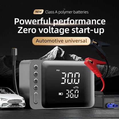 Tire Inflator with Jump Starter Portable Air Compressor Car Battery Jump Starter Electric Air Pump for Cars SUVs & Trucks