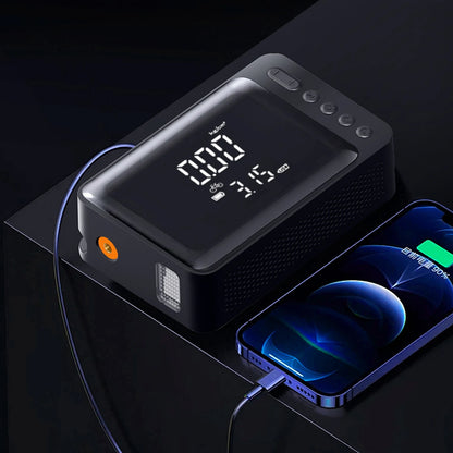 Tire Inflator with Jump Starter Portable Air Compressor Car Battery Jump Starter Electric Air Pump for Cars SUVs & Trucks